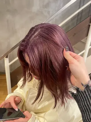 ミディアム カラー 🌈ボブ/ショート/ 梅田美容室🌈もあのヘアスタイル