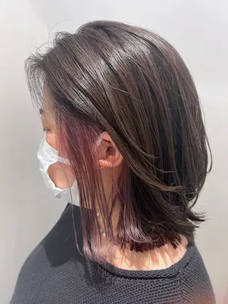 ミディアム 鎌田 唯斗のヘアスタイル