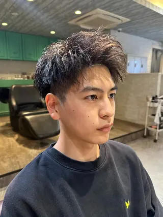 ショート 制流/メンズカット/ ダブルカラー/札幌のヘアスタイル