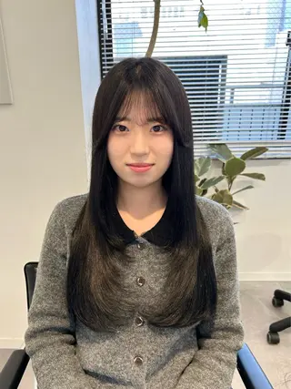 ロング ❤️ショートカット ・顔周りカット❤️のヘアスタイル