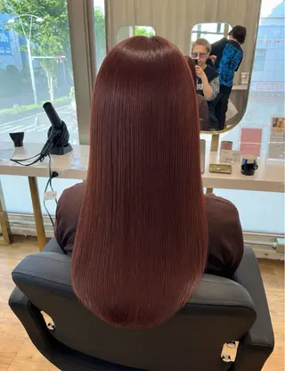 ロング カラー ✨シルク縮毛矯正✨ RYUICHIのヘアスタイル