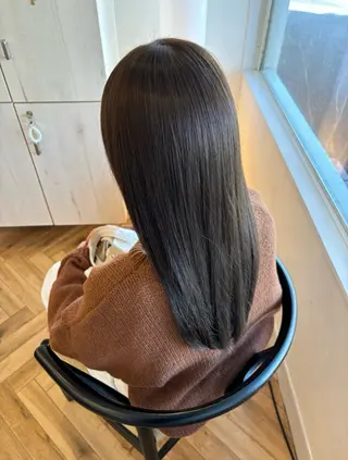 ロング カラー 艶カラー✨ 河津さくらのヘアスタイル