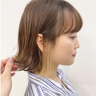 ミディアム カラー ✨艶髪✨ 奈須晴香のヘアスタイル