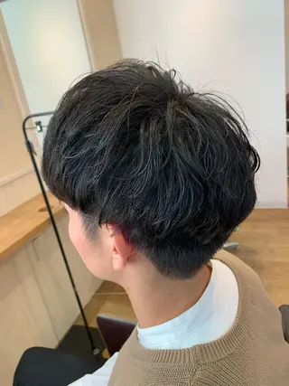 ショート パーマ メンズ NUMBER 天王寺 🌼yuriのヘアスタイル
