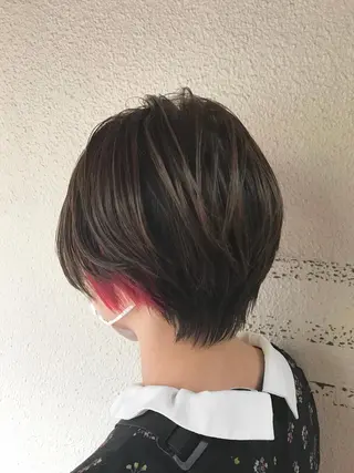 ショート 清水 ちひろ ✄トップスタイリストのヘアスタイル