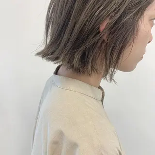 ミディアム カラー 石井 静のヘアスタイル
