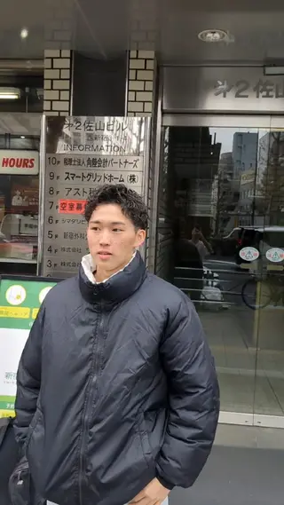 ショート メンズ キッズ パーマ メンズ特化 石田はるむのヘアスタイル