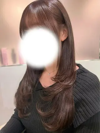 ロング カラー 髪質改善×透明感カラ ー/新宿/SHOKIのヘアスタイル