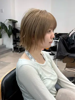 ショート カラー 当日予約🆗ショート /ハイライト/松本のヘアスタイル