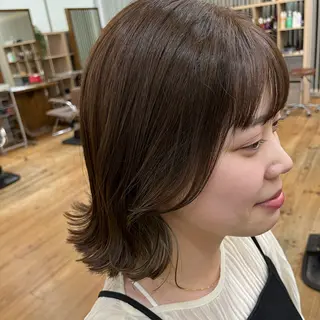 ミディアム 佐川 優夏のヘアスタイル