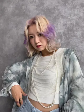 ミディアム 【韓国×ハイトーン】 🇰🇷SOGO🩶のヘアスタイル