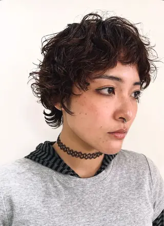 ショート パーマ ケアパーマ/ケアブリ ーチdaisukeのヘアスタイル