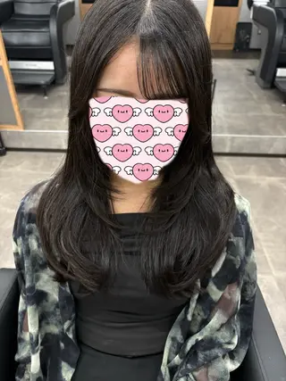 セミロング sense. みなとのヘアスタイル