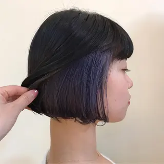 ショート カラー マンツーマン/ボブ ショート/マユコのヘアスタイル