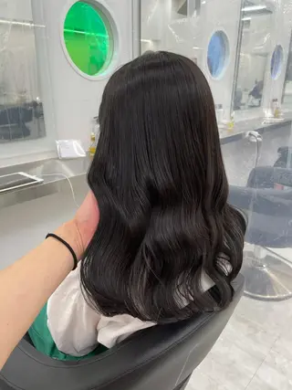 ロング カラー ヘアアレンジ 縮毛矯正/髪質改善/ ブリーチ毛/木元渓太のヘアスタイル