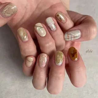 ロング ネイル salon de fika【中崎町】のネイルデザイン