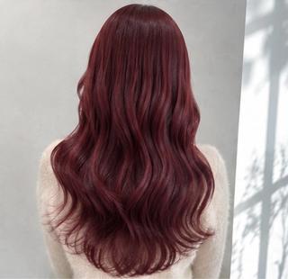 ロング カラー ハイトーンカラー が絶対可愛い✨泰聖✨のヘアスタイル