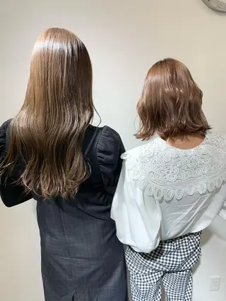 セミロング カラー i'll 未空のヘアスタイル