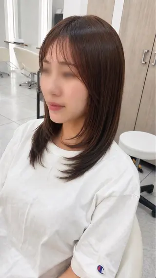 ミディアム FORCE 青木明日翔のヘアスタイル