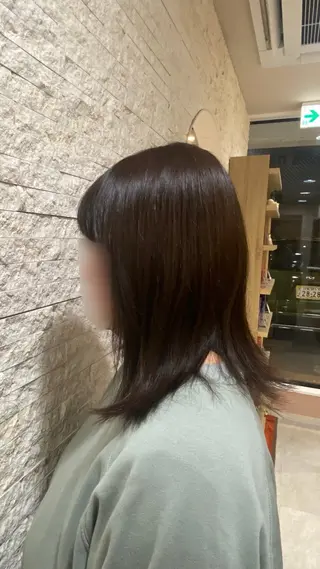 ミディアム 愛結美🦋似合わせ/ ツヤ感カラーのヘアスタイル
