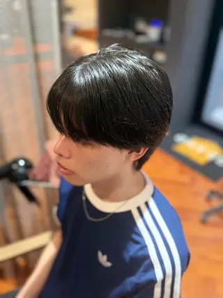 ミディアム メンズ メンズデザインパーマ 毛流れカット 堀 綺のヘアスタイル