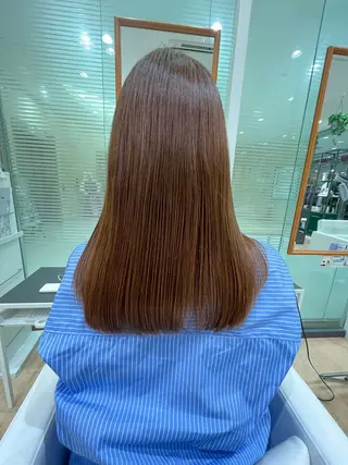 セミロング パーマ Shimose Yukaのヘアスタイル