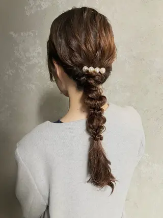 ロング カラー パーマ ヘアアレンジ メンズ キッズ kotona 🤍miuraのヘアスタイル