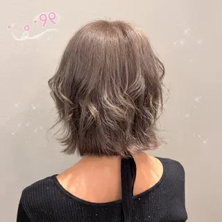 ミディアム カラー 顔周り/ガーリー /ヘアメ/あつはのヘアスタイル