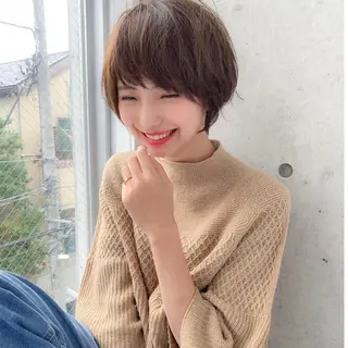 ショート カラー レイヤーボブ/ボブ 仲川和人のヘアスタイル