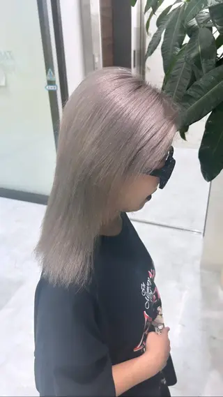 ミディアム カラー 💗爆美女製造機💗 ハイトーン-髪質改善のヘアスタイル