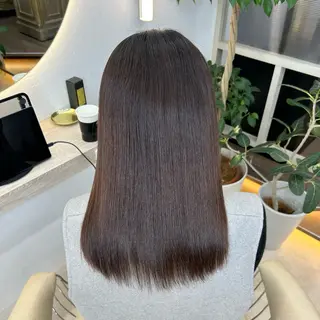 セミロング 縮毛矯正・髪質改善 特化 出納 直起のヘアスタイル