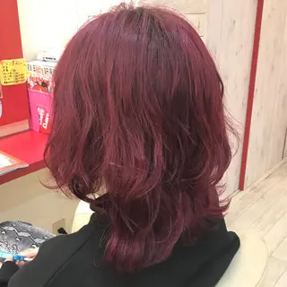 ミディアム カラー 櫻井 なんなのヘアスタイル