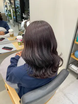 セミロング カラー ヘアアレンジ 河上 あかねのヘアスタイル