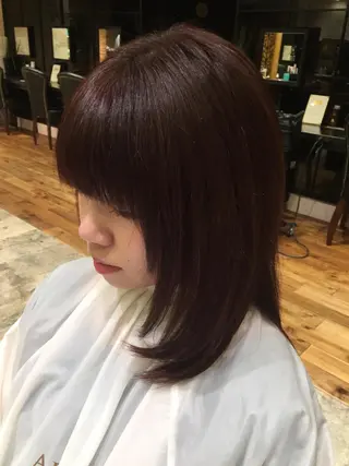 ショート ミディアム セミロング ロング カラー パーマ Soleria 田中慎一のヘアスタイル