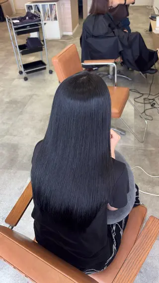 ロング チョコカラー🤎 韓国風/MIHOのヘアスタイル