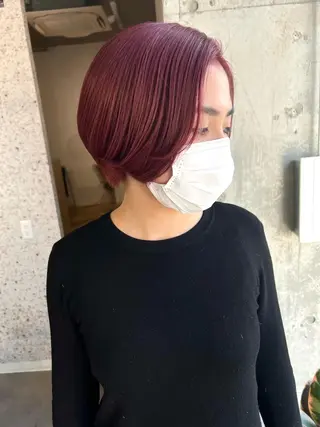 ショート カラー lani ブリーチ /ダブルカラーのヘアスタイル