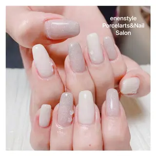 ミディアム ネイル 🐾enen style 🐾のネイルデザイン