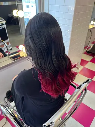 セミロング カラー ELU.☁️ ARIのヘアスタイル