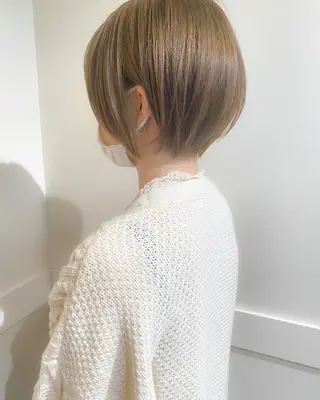 ショート カラー ボブ　ショート 特化 迫田紘史のヘアスタイル