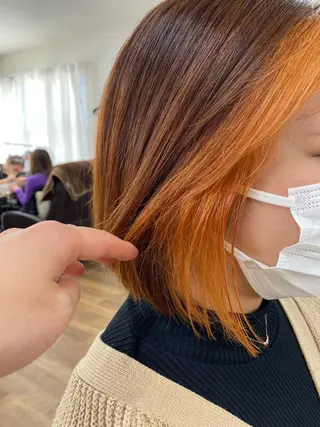 ショート カラー 森田 滉平のヘアスタイル