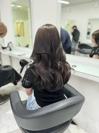 ロング カラー ヘアアレンジ レイヤー×透明感カラ ー🕊AZUSAのヘアスタイル
