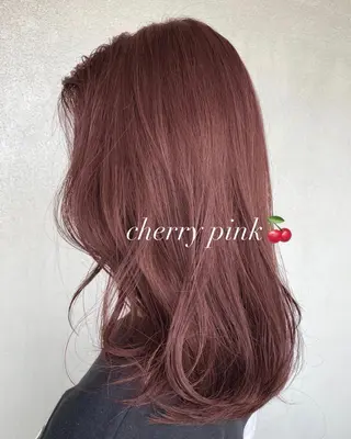 ロング PINQ ピンクのヘアスタイル