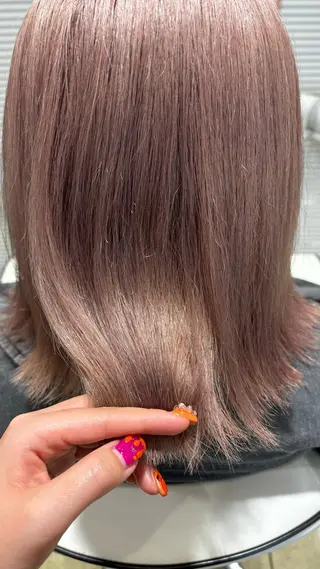 カラー 淡色┊︎ナチュラル 🧁奈那美🧁*.゜のヘアスタイル