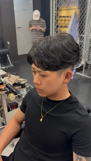 パーマ メンズ RIPLAY/草津 田中凜鳳のヘアスタイル
