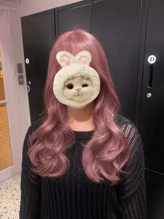 カラー 🍒ベージュ/ピンク ベージュ🍒なつきのヘアスタイル