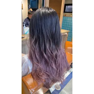 カラー 🩵盛れる顔周り/ 艶カラーemi🩵のヘアスタイル