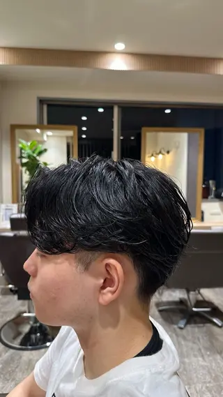 パーマ メンズ 【メンズパーマ】比嘉 啓人のヘアスタイル