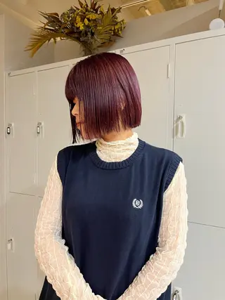ショート カラー 長谷川 愛花のヘアスタイル