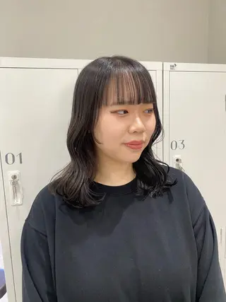 ミディアム カラー ヘアアレンジ ボブ /ニュアンス/ satomi🧸💖のヘアスタイル