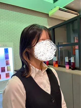 ミディアム 🫧古田 穂香🫧パーマモデルのヘアスタイル